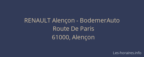 RENAULT Alençon - BodemerAuto