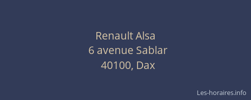 Renault Alsa
