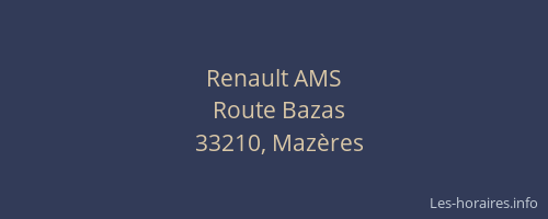 Renault AMS