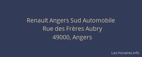 Renault Angers Sud Automobile