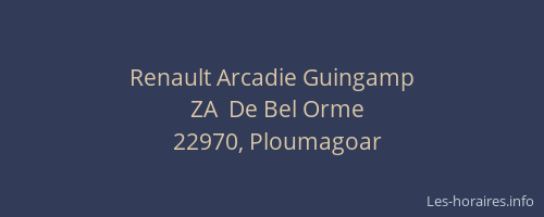 Renault Arcadie Guingamp