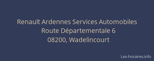 Renault Ardennes Services Automobiles