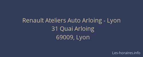 Renault Ateliers Auto Arloing - Lyon