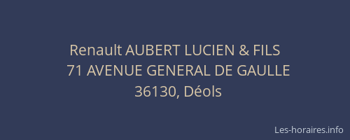 Renault AUBERT LUCIEN & FILS