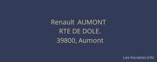 Renault  AUMONT
