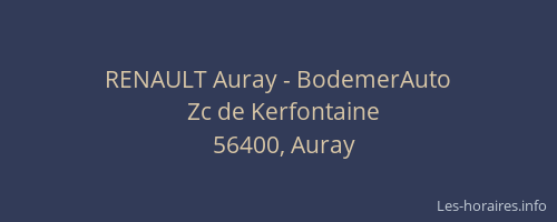 RENAULT Auray - BodemerAuto