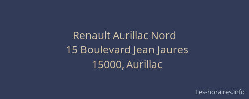 Renault Aurillac Nord