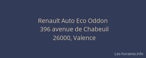 Renault Auto Eco Oddon