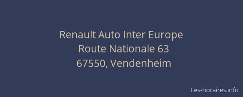 Renault Auto Inter Europe