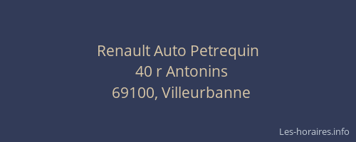 Renault Auto Petrequin