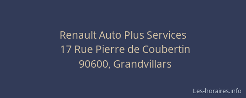 Renault Auto Plus Services