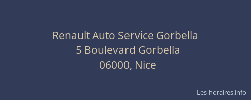Renault Auto Service Gorbella