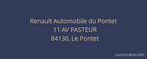 Renault Automobile du Pontet