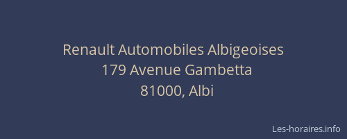 Renault Automobiles Albigeoises
