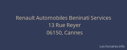 Renault Automobiles Beninati Services