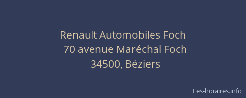 Renault Automobiles Foch