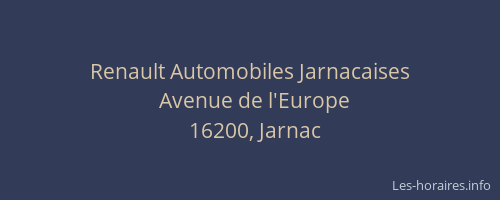 Renault Automobiles Jarnacaises