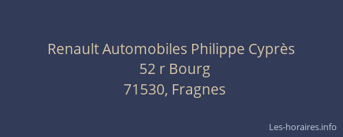 Renault Automobiles Philippe Cypr&egrave;s