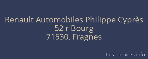 Renault Automobiles Philippe Cyprès