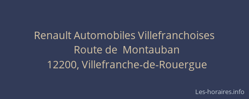 Renault Automobiles Villefranchoises