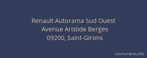 Renault Autorama Sud Ouest