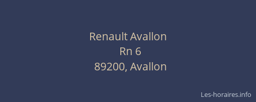 Renault Avallon