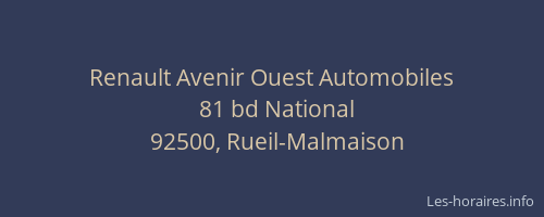 Renault Avenir Ouest Automobiles