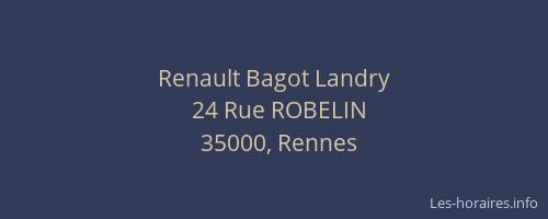 Renault Bagot Landry