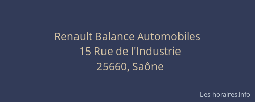 Renault Balance Automobiles