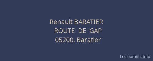 Renault BARATIER
