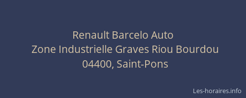 Renault Barcelo Auto