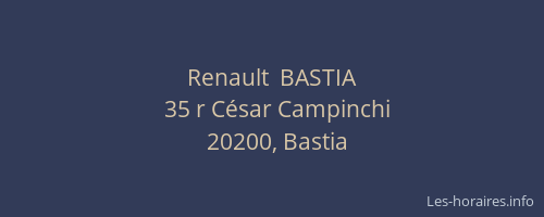 Renault  BASTIA
