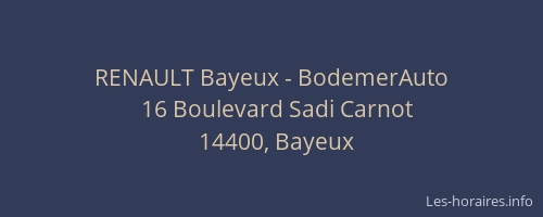 RENAULT Bayeux - BodemerAuto