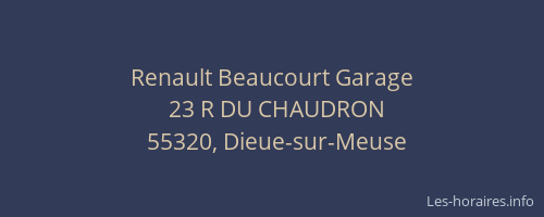 Renault Beaucourt Garage