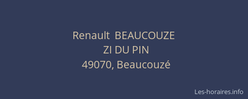 Renault  BEAUCOUZE
