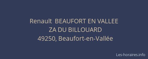 Renault  BEAUFORT EN VALLEE