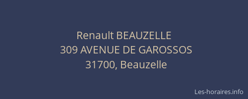 Renault BEAUZELLE