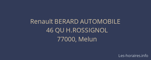 Renault BERARD AUTOMOBILE