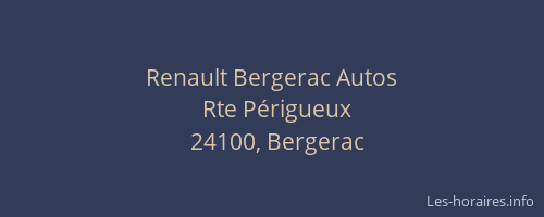 Renault Bergerac Autos