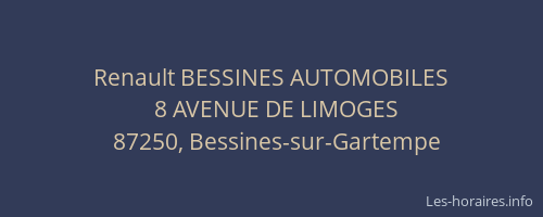 Renault BESSINES AUTOMOBILES