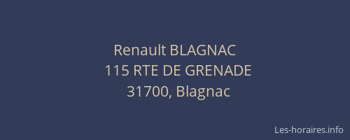 Renault BLAGNAC