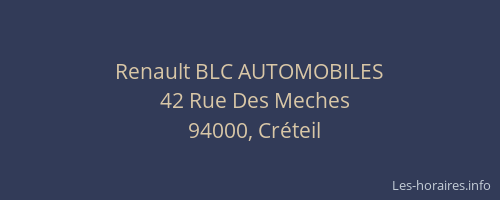 Renault BLC AUTOMOBILES