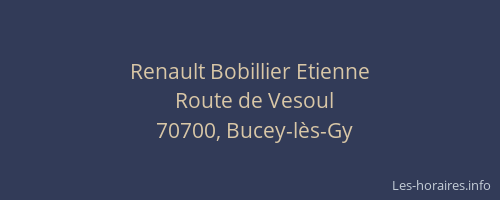Renault Bobillier Etienne