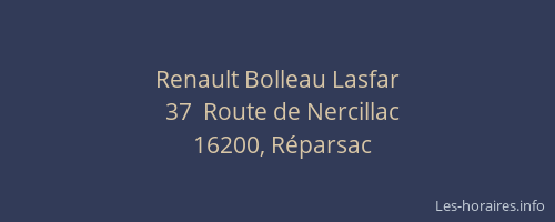 Renault Bolleau Lasfar