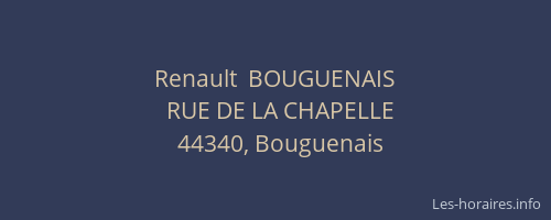 Renault  BOUGUENAIS