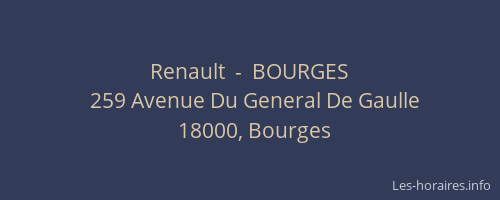 Renault  -  BOURGES