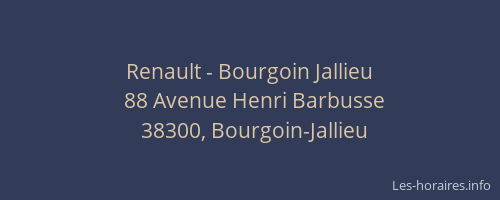 Renault - Bourgoin Jallieu