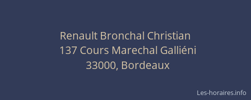 Renault Bronchal Christian