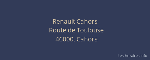Renault Cahors