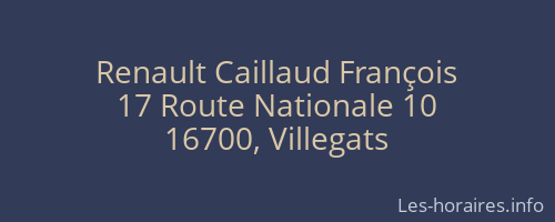 Renault Caillaud François